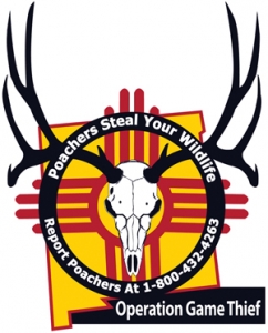 Operation Game Thief Logo - Report Poachers at 1-800-432-4263 to a New Mexico Conservation Officer (Fish and Game Warden) - Poachers Steal Your Wildlife