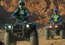 Youth riding Off-Highway Vehicles during an instruction safety class with New Mexico Game & Fish OHV