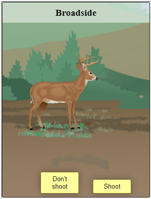 Shoot or Don't Shoot Instructional Hunter Education Interactive Game - Kalkomey / NMDGF