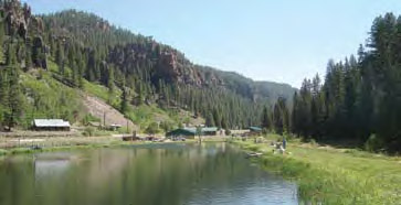 Seven Springs Fish Hatchery near Fenton Lake in the Jemez Mountains - New Mexico Department of Game & Fish