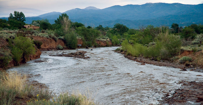 Conservation Education Lessons - Water on the Move - New Mexico Department of Game and Fish (photo Rio Santa Fe flash food by Marti Niman)