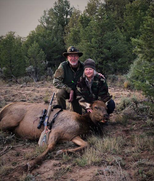 Application process for elk management zones New Mexico. Photo - wife's elk harvest.